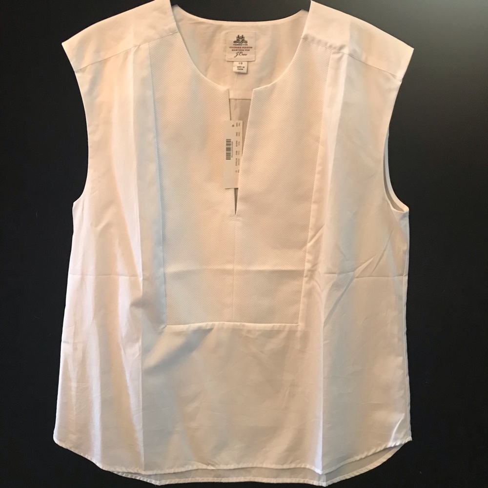 NWT Collection Thomas Mason sleeveless blouse Sz10